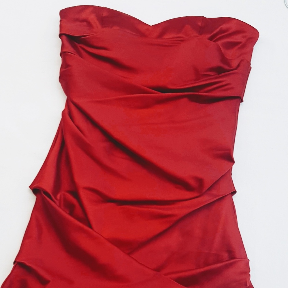 SEXY RED COCKTAIL DRESS